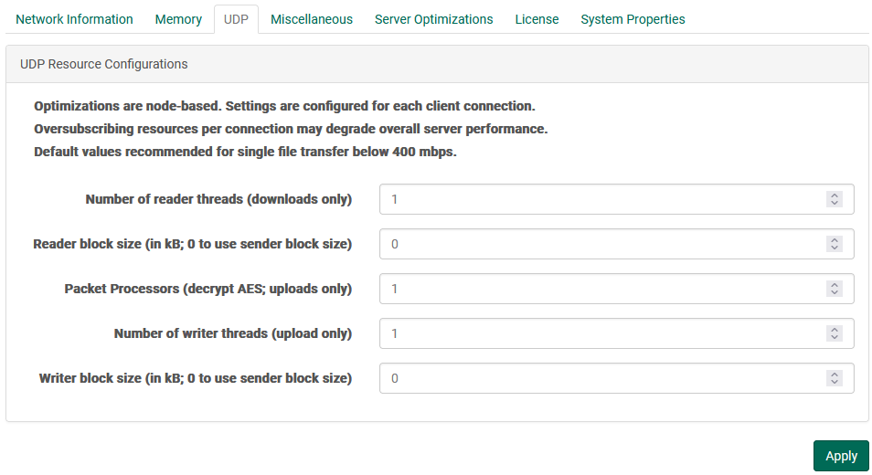 UDP Resources