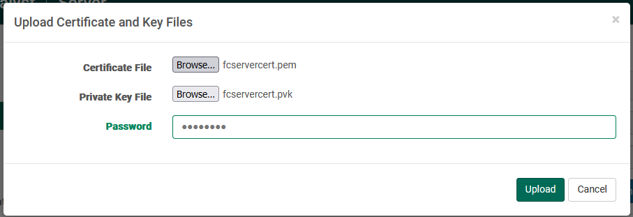 Upload Cert Dialog